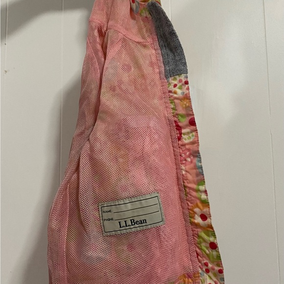 L.L. Bean Kids Floral Lightweight Waterproof Jacket Girls 2T - Picture 5 of 5